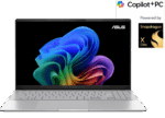 Asus VivoBook S 15 OLED (S5507QA-MA007W) Silver laptop, featuring a 15.6-inch OLED display, Intel Core i7 processor, and sleek design for work and entertainment.