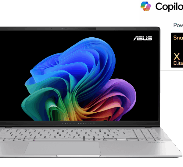 Asus VivoBook S 15 OLED (S5507QA-MA007W) Silver laptop, featuring a 15.6-inch OLED display, Intel Core i7 processor, and sleek design for work and entertainment.