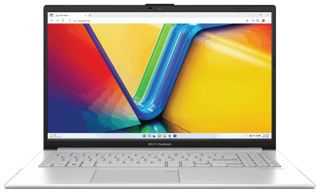 Asus Vivobook Go 15 E1504FA-BQ211 Laptop in Cool Silver, 15.6-inch Display