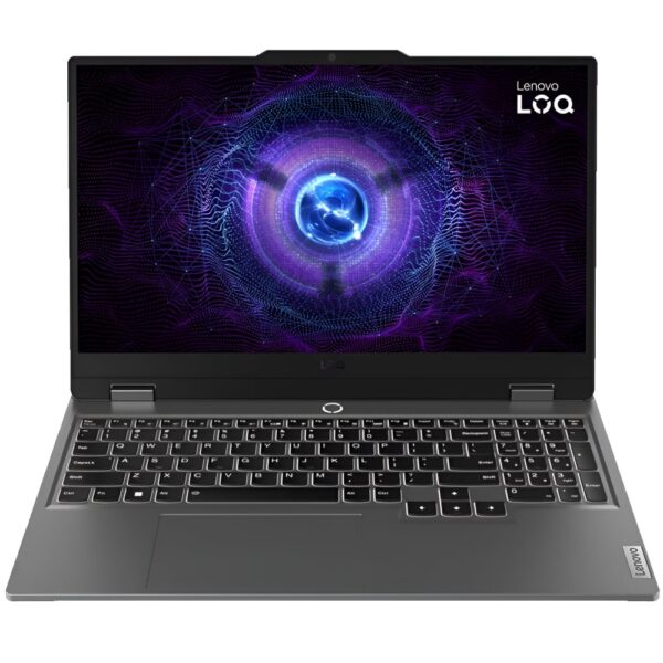 Lenovo LOQ 15.6-inch (83GS00E6RK) Luna Grey laptop, powerful performance with sleek design for gaming and productivity