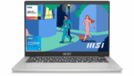 MSI Modern 14 (9S7-14J111-1224) Silver Laptop, 14-inch, Intel Core i5, 16GB RAM, 512GB SSD