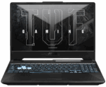 Asus TUF Gaming 15 FA506NCR-HN044 15.6-inch gaming laptop, AMD Ryzen 7, 16GB RAM, 512GB SSD, RTX 4050, Black color