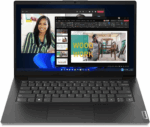 Lenovo V14 G4 IRU 14-inch laptop, AMD Ryzen processor, 8GB RAM, 256GB SSD, Black