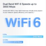 როუტერი Halo H80X(2-pack), WiFi-6,AX3000 Whole Home Mesh Wi-Fi System - Image 6