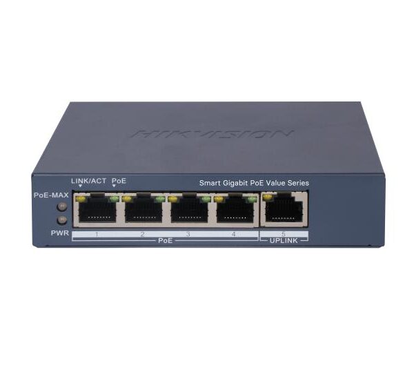 სვიჩი POE DS-3E1505P-EI/M,4 Port Gigabit Smart POE Switch