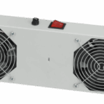 ვენტილატორი კედლის კარადებისთვის - 2 მოდულიანი, თერმოსტატით