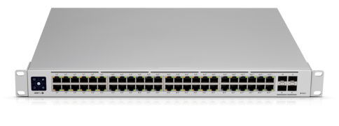 UniFi PoE სვიჩი 40 AT/AF PoE+, 8 BT PoE+, 1გბ პორტები და 4 SFP პორტები