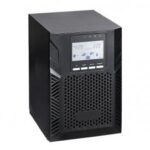 უწყვეტი კვების წყარო (UPS) - 1KVA/0.9KW On-line Tower, საჭიროებს 2 გარე მიერთების აკუმულატორს