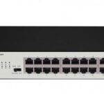 არამართვადი სვიჩი - 24 x 100მგბ პორტით, ლითონის კორპუსი