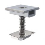 მზის პანელის შუალედური სამაგრი, ალუმისი რესლისთვის