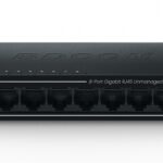 არამართვადი სვიჩი - 8 გიგაბიტ პორტით, ლითონის კორპუსი