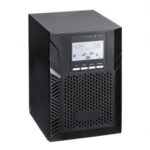 უწყვეტი კვების წყარო (UPS) - 1KVA/0.9KW On-line Tower, საჭიროებს 3 გარე მიერთების აკუმულატორს