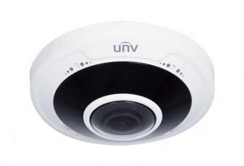 IP კამერა - 5მპ, 1.4მმ, Fisheye, IK10, 360°, Mic, SD, ANR, Uniview