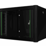 კედლის საკომუნიკაციო კარადა - 7U, 600x450მმ, შავი, Mirsan