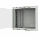 კედლის საკომუნიკაციო კარადა - 9U, 600x450მმ, თეთრი, Mirsan