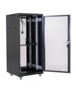 საკომუნიკაციო კარადა (რეკი) A36027 -  27U 600x1000 mm, წინა და უკანა პერფორირებული კარებით - Image 3