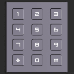 დომოფონის კლავიატურის მოდული DS-KD-KP