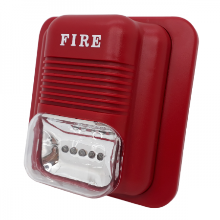 სირენა Tolion FA-410L FIRE SIREN WITH STROBE RED