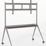 ინტერაქტიული მონიტორის იატაკზე სადგამი სტენდი DS-D5ABKY2-M (75-86"მონიტორებისთვის)