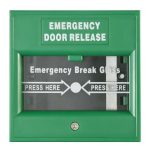 ჩასამსხვრევი ღილაკი მწვანე DS-K7PEB