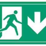 საევაკუაციო მიმართულების მაჩვენებელი დაბლა, D, S-lite 30180 Double Faced, Surface mounted